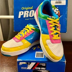 Men's Size 10 PRO-KEDS Royal Court Sneakers Rare Skittles Edition